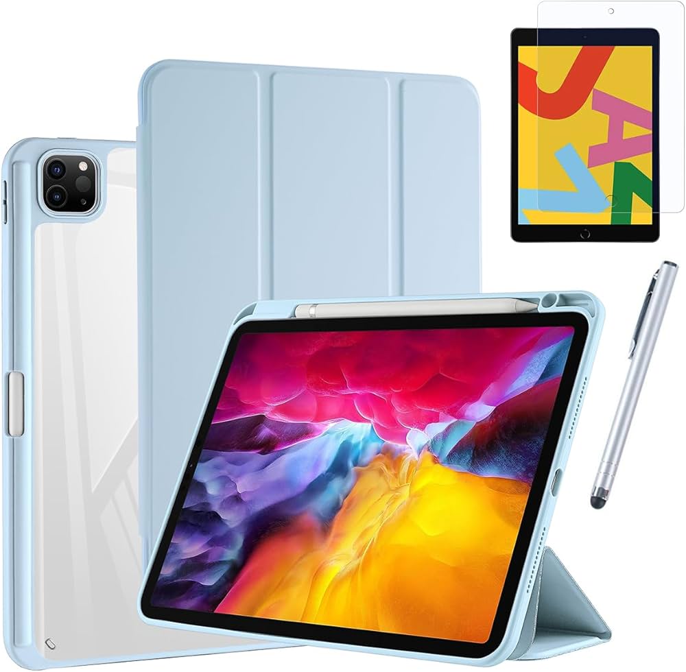 Apple iPad Pro スペースグレーブルーカバーApple Pencil